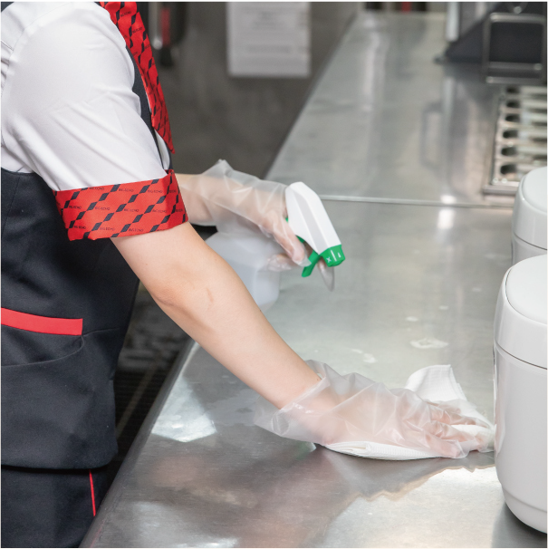 アルコール消毒の徹底